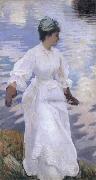 John Singer Sargent Lady Fishing Mrs Ormond oil painting artist